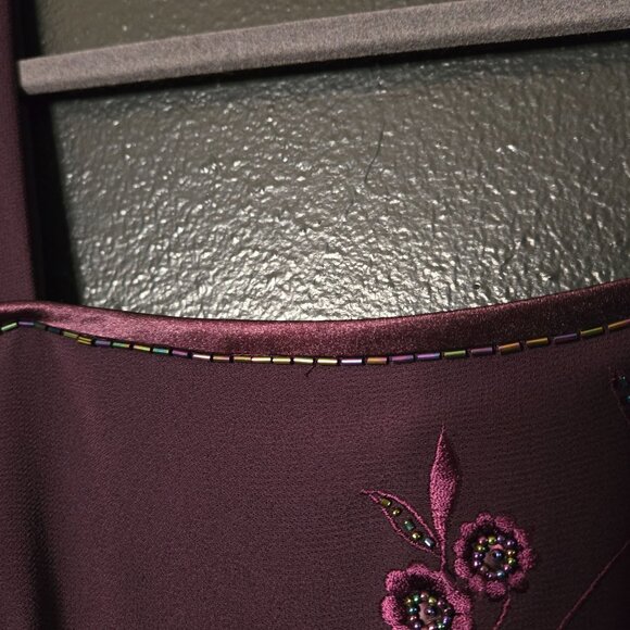 Vintage Y2K Women's 6P Formal Prom Wedding Guest Mother of Bride Beaded Embroide - Picture 8 of 13